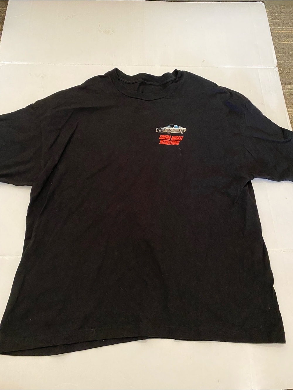 John Wick Movie Elaanor Black Graphic Crewneck T-Shirt with Car Logo 2XL